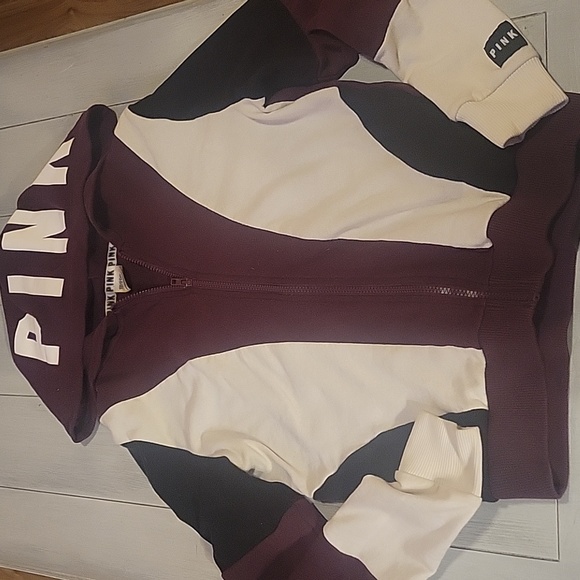 PINK Victoria's Secret Tops - Pink Victoria's Secret zip up hoodie